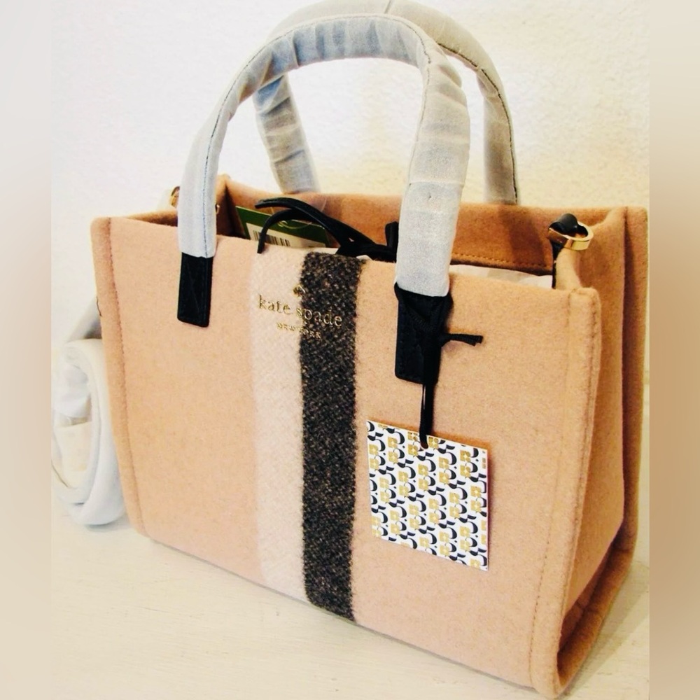 NWT KATE SPADE WASHINGTON SQUARE SAM FELT TOTE CROSSBODY - Picture 7 of 12
